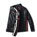 New Motorcycle Jacket For Men In Autumn/Winter  Fashion Casual Leather Embroidered Aviator Jacket In Winter Velvet  Pu Jacke