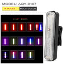 Bicycle waterproof taillight riding taillight LED USB rechargeable mountain bike bicycle light taillight helmet light multi-mode