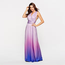 New Elagant Party Maxi Long Dress Women Multiway Wrap Dresses Gradient Convertible Boho Bandage Dress Bridesmaids Infinity Robe