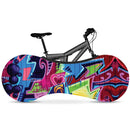 HSSEE graffiti series elastic bicycle indoor dust cover elastic fabric bicycle tire cover 700c 26"-28" road bike accessories