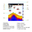LUCKY FF918-180S Wired Fishing finder 540ft/180m Depth Sounder Fish Detector Monitor echo sounder for fishing from a boat