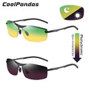 CoolPandas 2022 变色太阳镜 男士日夜两用偏光变色龙眼镜 驾驶UV400太阳镜 Oculos De Sol