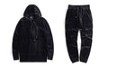 Stranger Things Mens Velvet Hooded Hoodies Kanye West Streetwear Velour Hoodies Men Pullovers Hip Hop Sweatshirts Black/Red/Gray