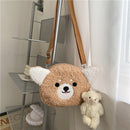 Japanese Style Kawaii Bag Women Cartoon Plush Shoulder Bag For Women 2021 New Crossbody Bag Small Phone&amp;Purse Bag Bolsa Feminina