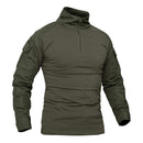 MAGCOMSEN Men's Army Combat Long Sleeve T Shirt Tactical Military Hunting 1/4 Zipper T-Shirt Outdoor Hiking Adventure Tee Shirts