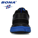 BONA New Designers Running Shoes Man Cow Split Sport Shoes Men Jogging Footwear Outdoors Lightweight Breathable Men Shoes
