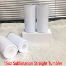 20oz/15oz Sublimation Straight Skinny Tumbler Blank Stainless Steel Tumbler DIY Cups Vacuum Insulated Car Coffee Mugs Gift