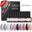 Gelfavor Gel Nail Polish Manicure Set Semipermanent Nail Polish UV Varnish Hybrid Soak-off Gel Kits For Extension Nail Art
