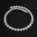 HIP 12MM Prong Tennis Necklace +Baguette Watch+Bracelet Hip Hop Chain Iced Out Bling Paved Rhinestones CZ Bling For Men Jewelry