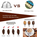 ICafilas意式浓缩咖啡胶囊 Nespresso Vertuoline & Vertuo不锈钢（G2）可再填充胶囊可重复使用过滤器