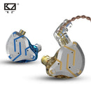 KZ ZS10 Pro 金色耳机 4BA+1DD 圈铁混合 10 单元 HIFI 重低音入耳式监听耳机 降噪金属耳机