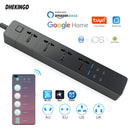 WIFI智能插排 通用 兼容Alexa Google Home 多功能插头 四路6AC插座 4USB 语音控制 英规/欧规/美规/澳规