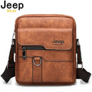 JEEP BULUO男士皮包单肩斜挎包男牛剖层皮男士iPad商务邮差包代发