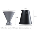 2021 New Design Household Hand Drip Coffee Set with Filter V60 Drip Brewing Device Ceramic Material 650ml Sharing Coffee Pot