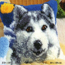 Animal Series Exquisite Coarse Wool Cross Stitch Carpet Embroidery 3D Segment Embroidery Pillow DIY Handmade Material Package