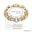 TOPGRILLZ New 13mm Byzantine Bracelet High Quality Iced Out Micro Pave Cubic Zirconia Hip Hop Personalised Jewelry For Gift