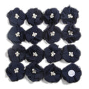 240PCS 5.5cm 2" Pearl Cluster Rhinestone Center Chiffon Hair Flower Hand Sewing Flower Boutique For Baby Headbands