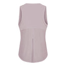 SHINBENE Back Mesh Patchwork Sport Vest Women Loose Fit Solid Yoga Fitness Vest Breathable O-neck Gym Athletic Tank Tops XS-XL
