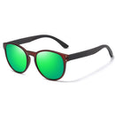 GM Polarized Sunglasses Men Women S5091 Brand  Wooden Sunglasses Women Round frame Classic Sunglasses Oculos De Sol  UV400