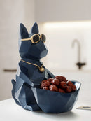 Resin figurine home office storage box with tissue box on tabletop décor Desk organiser key Tools fruit Nuts candy storage bowl