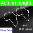 Anniyo African Map Big Earrings Exaggerate Larger Earring Stud Africa Ornaments Traditional Ethnic Hyperbole Jewelry