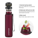 Hot Sale Sports Water Bottle 500/1000ML Protein Shaker Outdoor Travel Portable Leakproof Drinkware Plastic Drink Bottle BPA Free