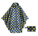 Freesmily Women's Fashion Raincoat Waterproof Rain Poncho Cloak with Hood for Hiking Climbing and Touring