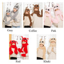 Winter Cute Funny Hat Moving Rabbit Ear Hat Velvet Toys Hair Hoop Hat Rabbit Hat Moves Ear Hat Plush Toy 5 Color Gifts For Child