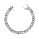 TOPGRILLZ New 8mm Fashion Miami Cuban Bracelet Full Iced Out Cubic Zirconia Bracelet Hip Hop Rapper Jewelry Ladies Bracelet Gift