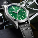 Diver Mechanical Dive Watch For Men Leather Sapphire Crystal Business Men&