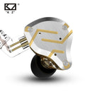 KZ ZS10 Pro 金色耳机 4BA+1DD 圈铁混合 10 单元 HIFI 重低音入耳式监听耳机 降噪金属耳机