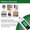 Nashone Thermostat 220v Temperature Controller Thermoregulator Wireless Temperature Sensor Warm Floor Thermostat with Socket EU