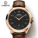 LOBINNI Seagull Mechanical Hand Wind Movement Masculinity Watches Luxury Switzerland Brand Man Waterproof Watch Male Wristwatch