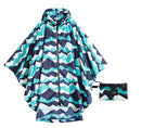 Freesmily Women's Fashion Raincoat Waterproof Rain Poncho Cloak with Hood for Hiking Climbing and Touring