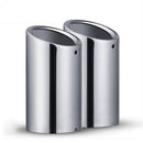 2Pcs/Set Chrome Plating Stainless Steel Car Exhaust Muffler Tip Pipes Covers for Audi A1 A3 A4 TT 2009-2015/VW Volkswagen PASSAT