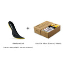 ONEMIX Men & Women Deodorant Insoles Shock Absorption Comfortable Soft Insole Health Insert Shoes Pads Massage Pads Foot Care