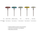 AZDENT Dental (HP) 26mm Rubber Diamond Polish Wheels for Zirconia Porcelain PFM Emaxs Dental Lab Polisher Wheel Disc