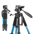 Neewer Camera Tripod Portable 56 inches/142cm Aluminum 3-Way Swivel Pan Head+Carrying Bag for Canon Nikon Sony DSLR Camera