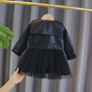 新生女婴连衣裙 女童外套连衣裙 女孩长袖一周岁服装 女童套装 幼童服装