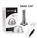 ICafilas意式浓缩咖啡胶囊 Nespresso Vertuoline & Vertuo不锈钢（G2）可再填充胶囊可重复使用过滤器