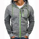 Covrlge Men's Hoodies Patchwork Sweatshirt 2019 New Hot Sale Raglan Hoody Autumn Winter Men's Zipper Sportswear Hoodie MWW180