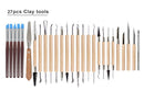 DIY Art Clay Sculpting Kit Sculpt Smoothing Wax Carving Pottery Ceramic Tools Polymer Shapers Modeling Carved Tool With bag