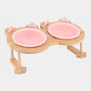 Ceramic Cat Bowl Dog Bowl Single And Double Pet Bowl Cat Dog Feeder Water Bowl With Stand Feeding Dish Food Bowl Pets Supplies