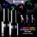Beautilux Gel Nail Polish Kit Chameleon Cat Eye Gel Nail Polish Magnetic Cats Eye Gels Varnish Lot UV LED Nail Lacquer 6pcs/set