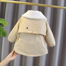 Girls Jackets 2021 New Winter Coat Foreign Style Children&