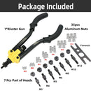 HIFESON Riveter nut Gun  rivet nut tool rivnut tool 617 619blind rivet Insert Manual Riveter Nut Riveting Rivnut Tool for Nuts