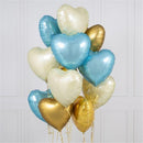 50pcs 18inch Star Heart Aluminum Balloons Inflatable Helium Balloon Birthday Party Decorations Kids Wedding Engagement  Globos