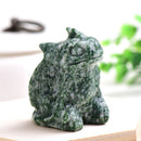 1个天然黑曜石手工雕刻玩偶龙抛光水晶疗愈石家居装饰艺术收藏品雕像 DIY工艺品