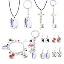 Wholesale Attack On Titan Keychain Anime Shingeki No Kyojin Wings of Liberty Scout Legion Emble Eren Key Pendant Keyring Jewelry