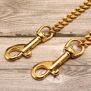 18K Gold Plated Dog Collar Stainless Steel Choke Dog Chain for German Shepherd Metal Leash Pet Accessories for Large Dogs 10A